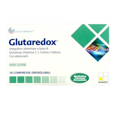 Named Glutaredox 30 cpr orosolubili Glutatione Vitamina C L-Cistina e Selenio BENESSERE-SALUTE