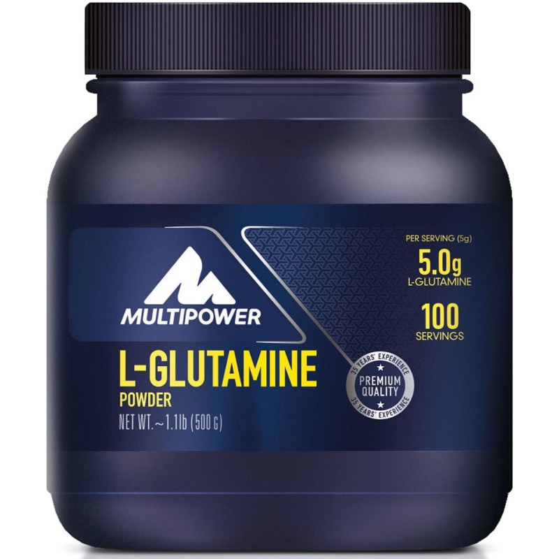 Multipower L-Glutamine Powder 500 gr L-glutamina pura in polvere GLUTAMMINA