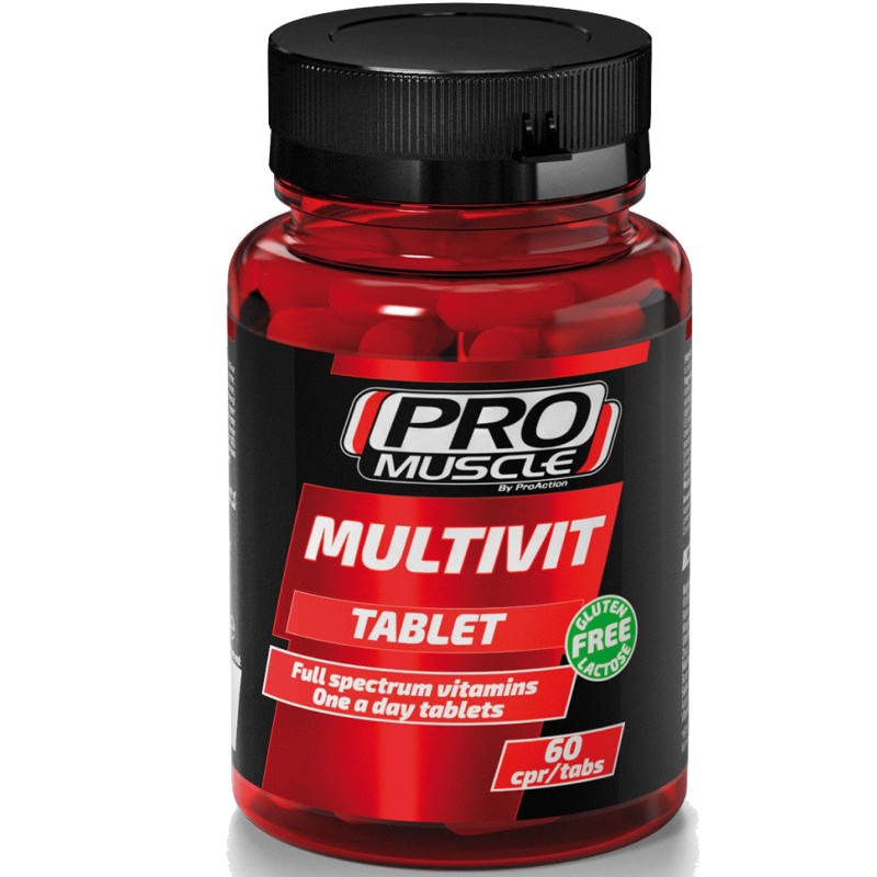 Proaction Pro Muscle Multivit 60 cpr Multivitaminico Minerale Completo in vendita su Nutribay.it