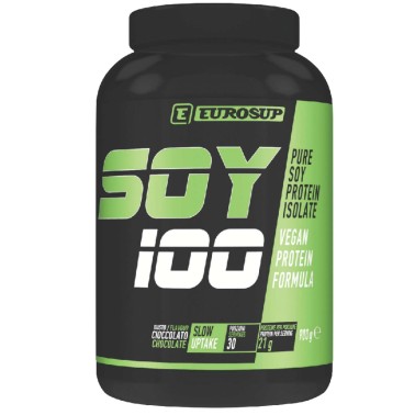 Eurosup SOY 100 900 gr proteine di soia isolate con vitamine b6 e b12 PROTEINE