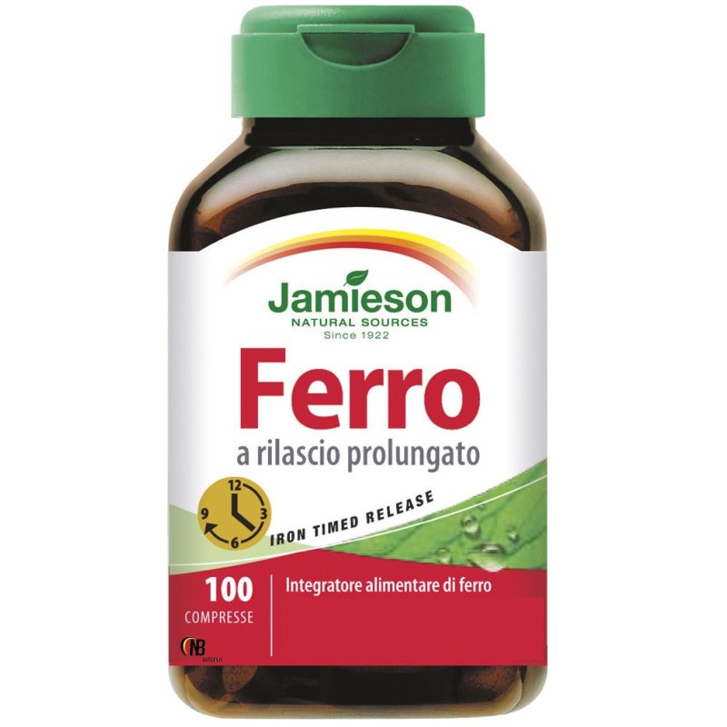 Jamieson Ferro a Rilascio Prolungato 100 cpr. Integratore Alimentare in vendita su Nutribay.it