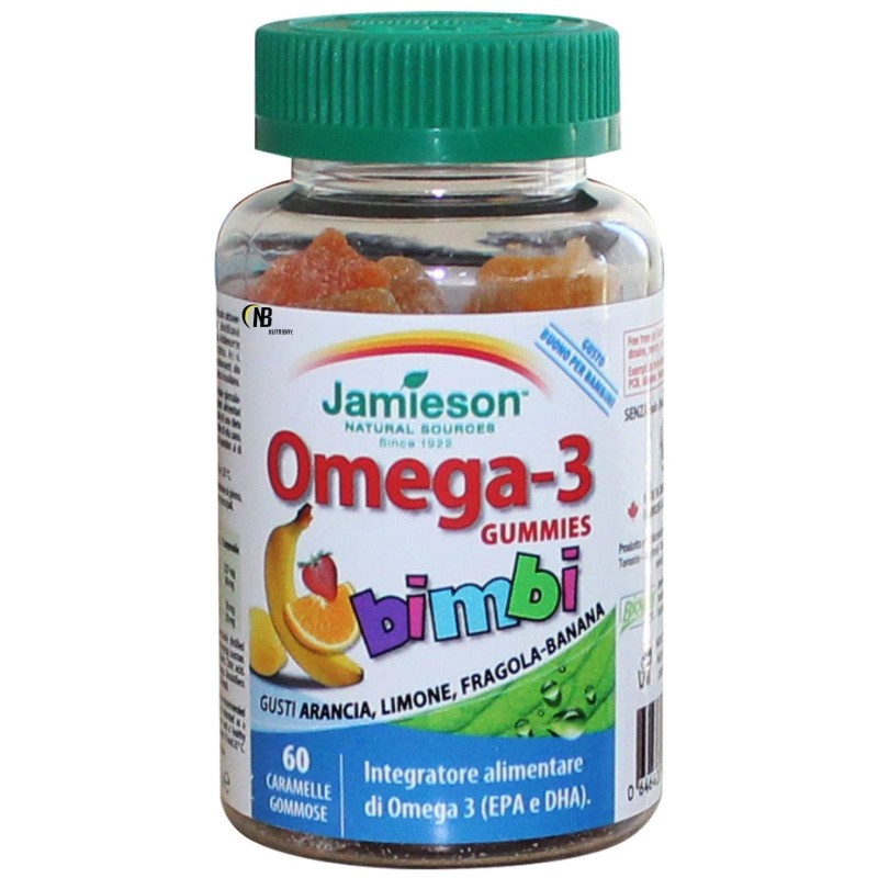 Jamieson Omega 3 Gummies 60 Caramelle per Bambini in vendita su Nutribay.it