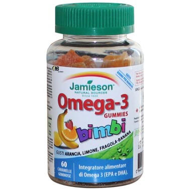 Jamieson Omega 3 Gummies 60 Caramelle per Bambini OMEGA 3