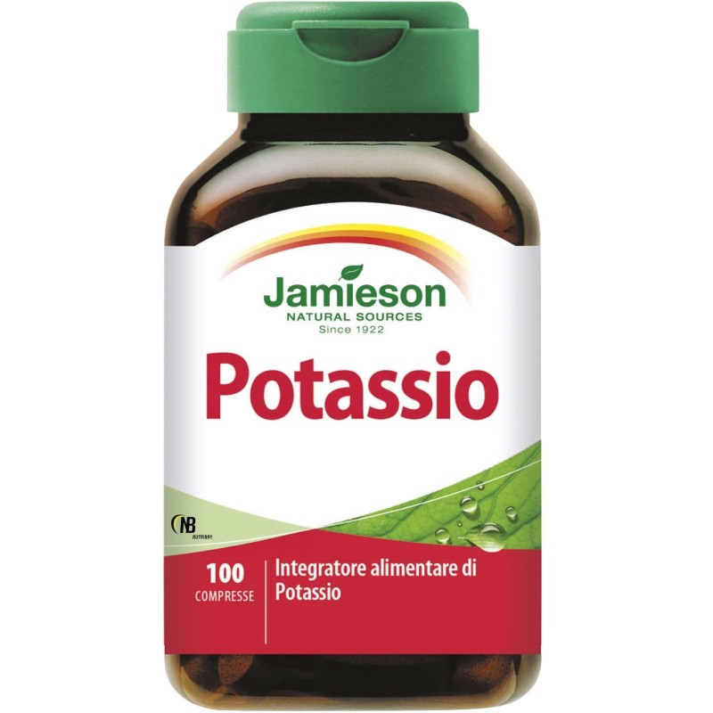 Jamieson Potassio 100 cpr. Integratore Gluconato Organico SALI MINERALI