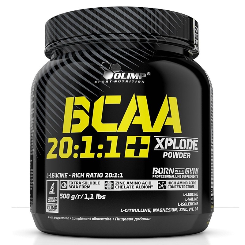 Olimp BCAA 20:1:1+ Xplode Powder 500 gr Aminoacidi con zinco e b6 in vendita su Nutribay.it