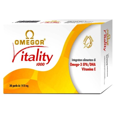 Omegor Vitality 30 perle Omega 3 alta concentrazione EPA DHA con Vitamina E OMEGA 3