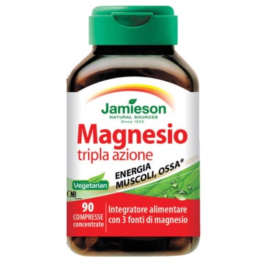Jamieson Magnesio Tripla Azione 90 cpr Integratore Concentrato in vendita su Nutribay.it