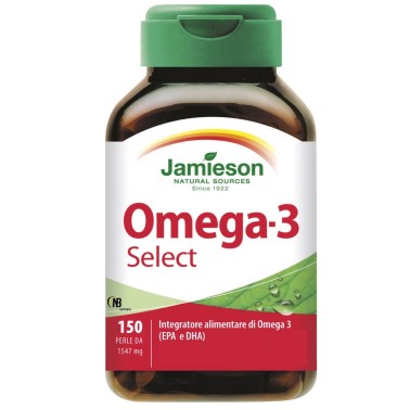 Jamieson Omega 3 Select 150 Perle Integratore Olio di Pesce + Vitamina E OMEGA 3