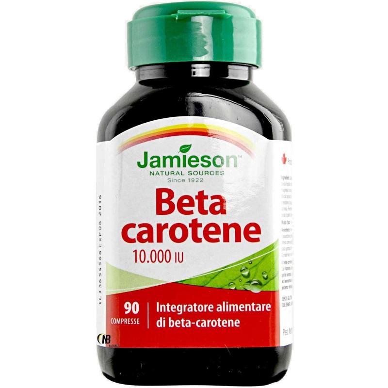 Jamieson Beta Carotene 90 cpr Integratore puro 100% 10000 IU BENESSERE-SALUTE