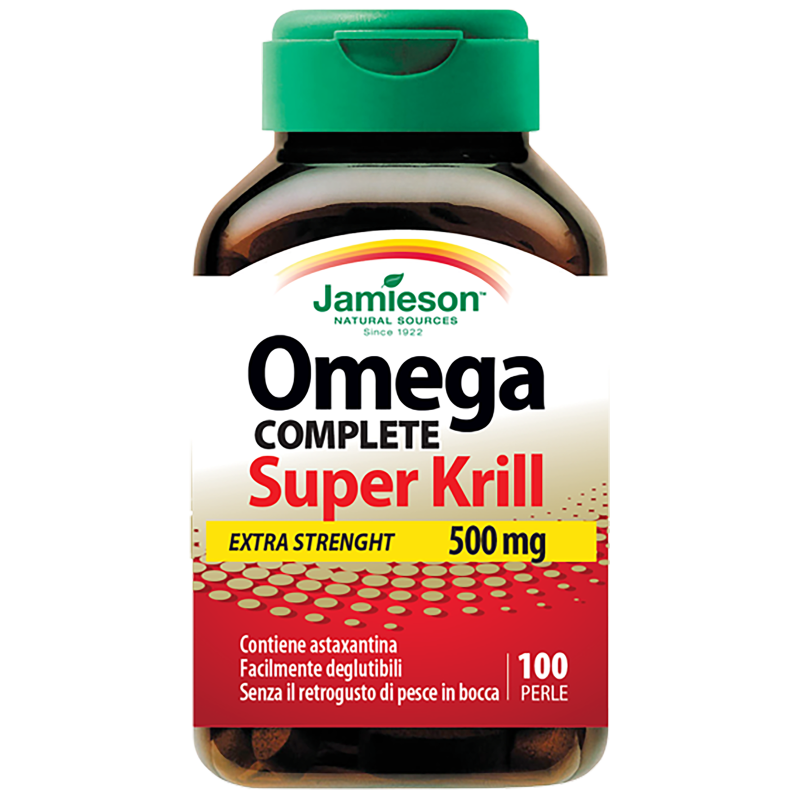 JAMIESON Omega Complete Super Krill Extra Strenght 500mg 100 perle in vendita su Nutribay.it