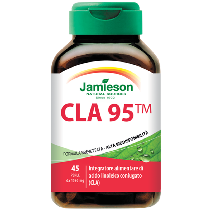 JAMIESON CLA 95 45 perle Integratore di acido linoleico coniugato BRUCIA GRASSI TERMOGENICI