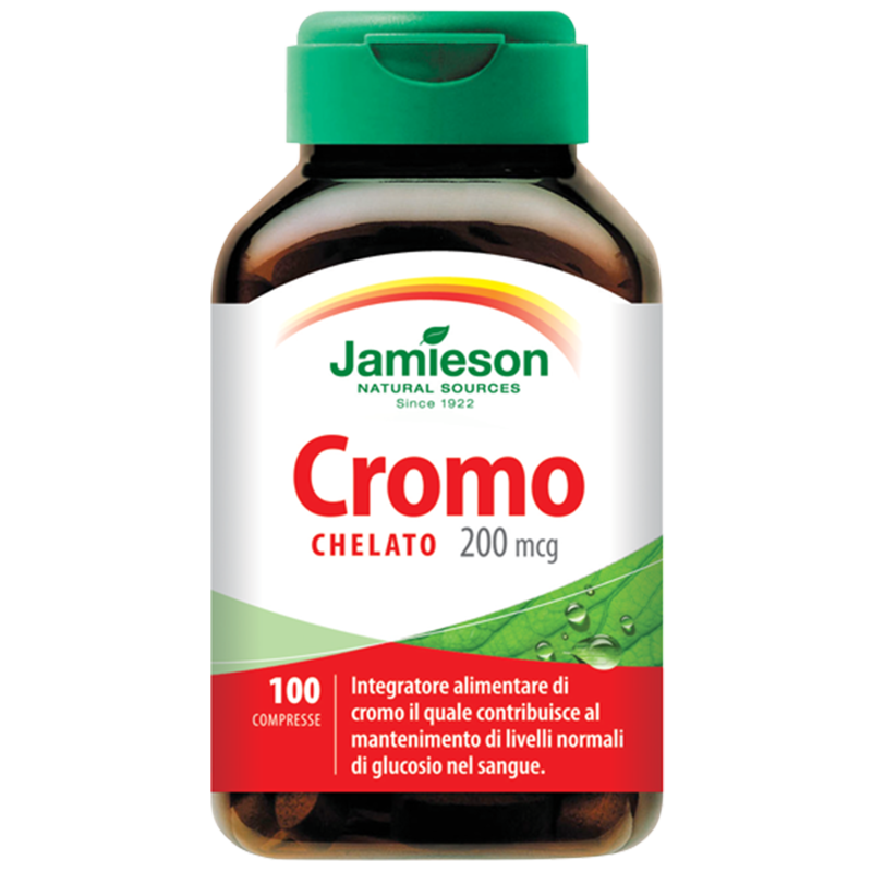 JAMIESON Cromo Chelato 200 mcg 100 compresse in vendita su Nutribay.it
