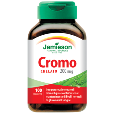 JAMIESON Cromo Chelato 200 mcg 100 compresse BENESSERE-SALUTE