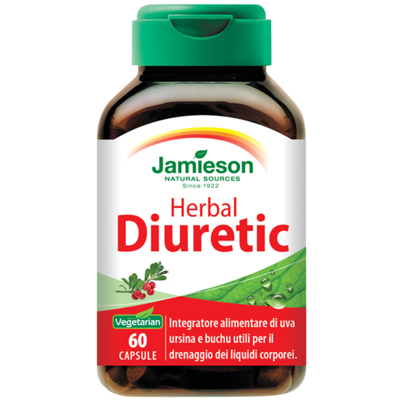 JAMIESON Herbal Diuretic 60 caps Diuretico Drenante DRENANTI DIURETICI