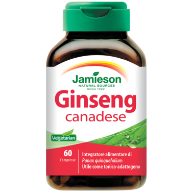 JAMIESON Ginseng Canadese 60 compresse CARBOIDRATI - ENERGETICI