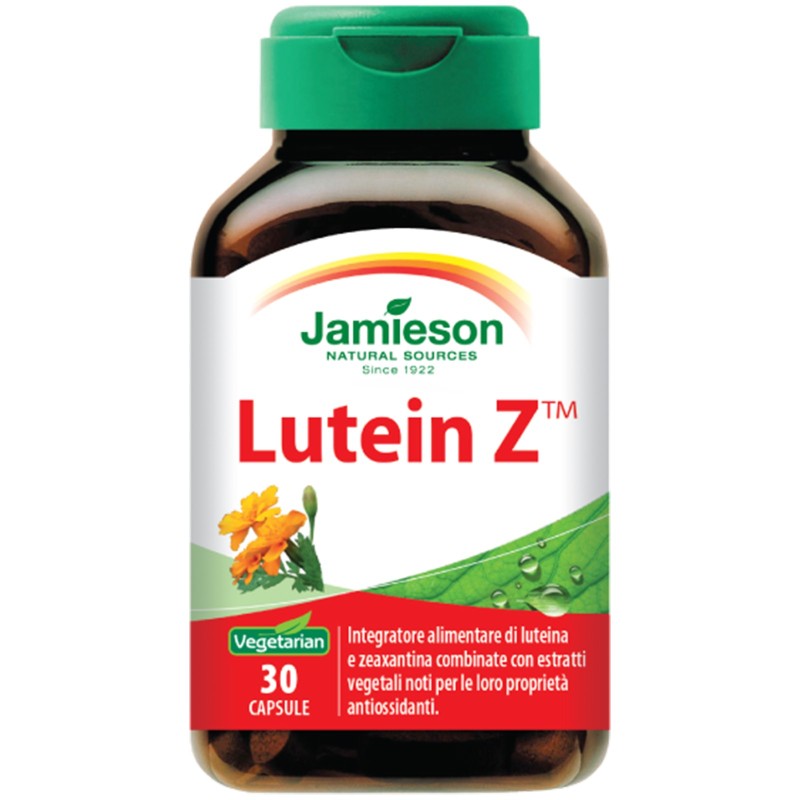 JAMIESON Lutein Z 30 caps Integratore con Antiossidanti per la Vista BENESSERE-SALUTE