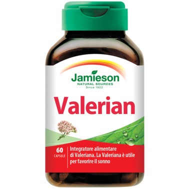 JAMIESON Valerian 60 caps Valeriana officinalis BENESSERE-SALUTE