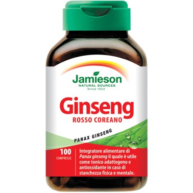 JAMIESON Ginseng Rosso Coreano 100 cpr BENESSERE-SALUTE