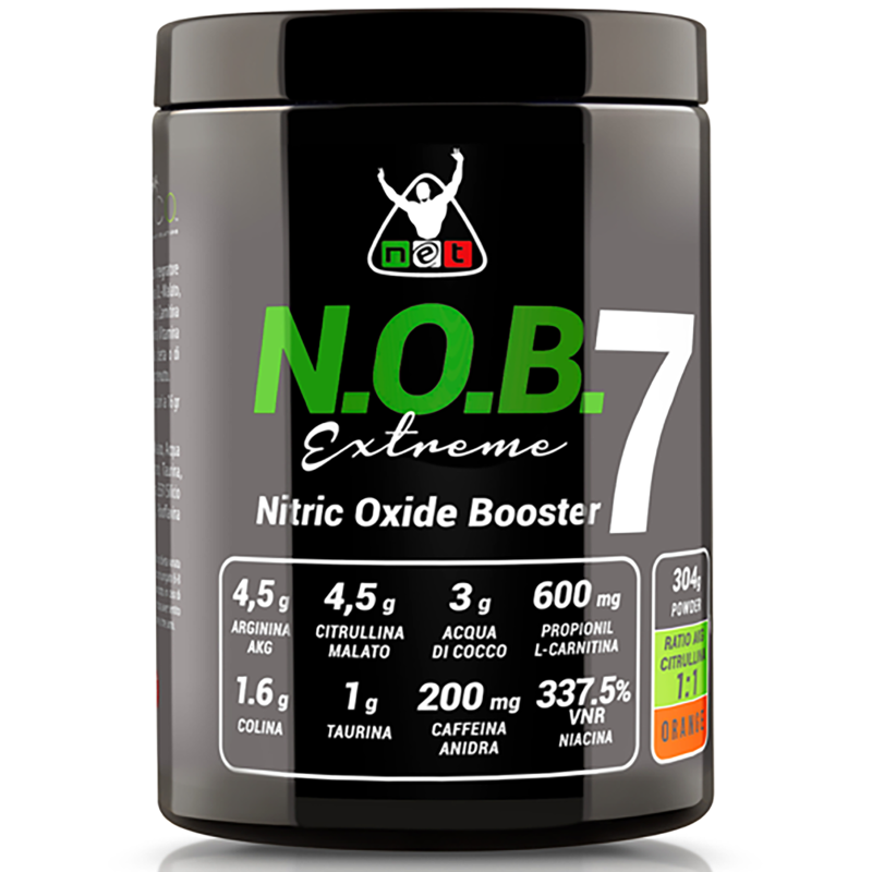Net N.O.B. 7 EXTREME 304 gr Nitric Oxide Booster Arginina Pre Allenamento in vendita su Nutribay.it