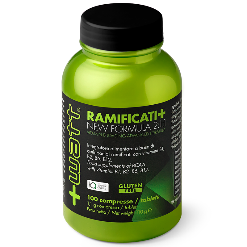 +WATT Ramificati+ 100 cpr. New Formula 2:1:1 Bcaa Aminoacidi Kyowa + Vitamine B AMINOACIDI KYOWA