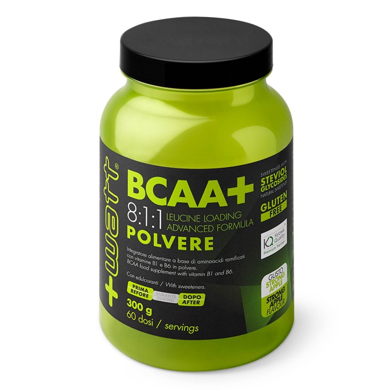 +Watt Bcaa+ 300gr Aminoacidi Ramificati 811 8:1:1 polvere Kyowa + Vitamine b1 b6 AMINOACIDI BCAA 8.1.1