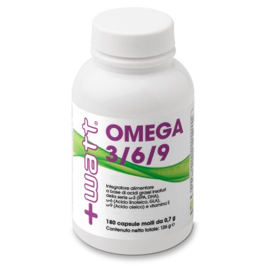 +WATT OMEGA 3 6 9 180cps integratore di Omega 3 EPA DHA vitamine antiossidanti OMEGA 3