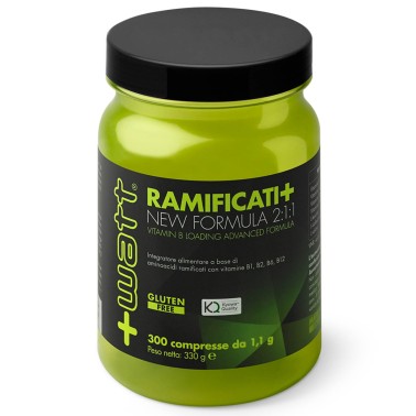 +Watt Ramificati+ Aminoacidi Advanced Formula 300cpr bcaa Kyowa + Vitamine B AMINOACIDI KYOWA