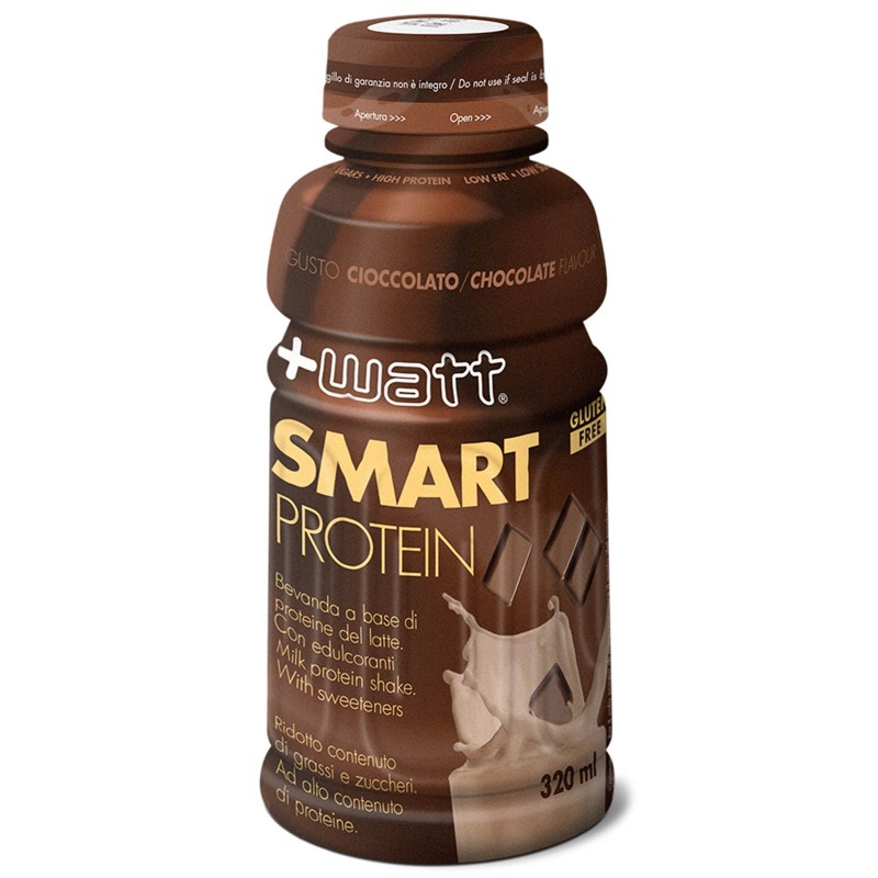 +Watt Smart Proteins 12 bevande da 320ml a base di proteine del latte aminoacidi PROTEINE