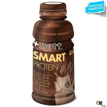 +Watt Smart Proteins 12 bevande da 320ml a base di proteine del latte aminoacidi PROTEINE