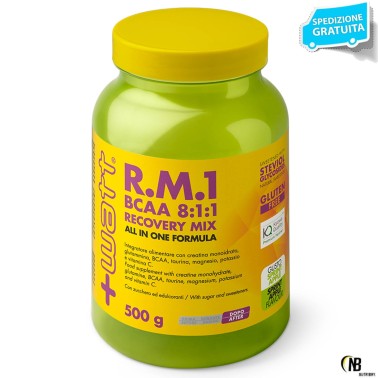 +Watt RM1 post allenamento con aminoacidi BCAA 8:1:1 taurina potassio creatina TONICI