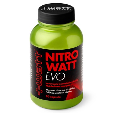 +Watt NITROWATT EVO ARGININA CREATINA VITAMINE BETA ALANINA E CITRULLINA PRE ALLENAMENTO