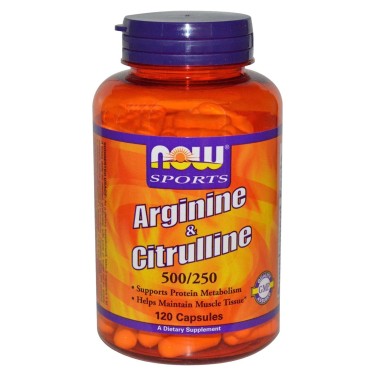 NOW FOODS Arginine e Citrulline 120 cps ARGININA