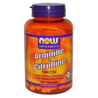 NOW FOODS Arginine e Citrulline 120 cps Aminoacidi Arginina Citrullina tonico GH ARGININA