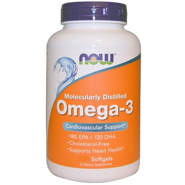 NOW FOODS Omega 3 200 Perle Olio DI Pesce EPA DHA no COLESTEROLO salute cuore OMEGA 3