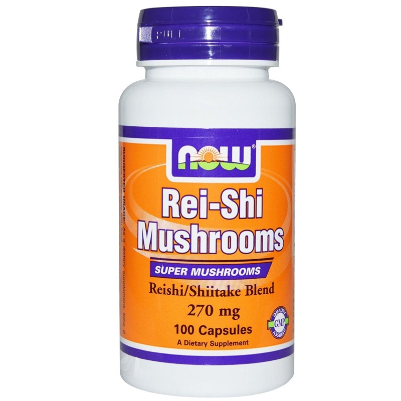 NOW FOODS Rei-Shi 100 cps 270 mg. Reishi Ganoderma Lucidum Difese Immunitarie BENESSERE-SALUTE