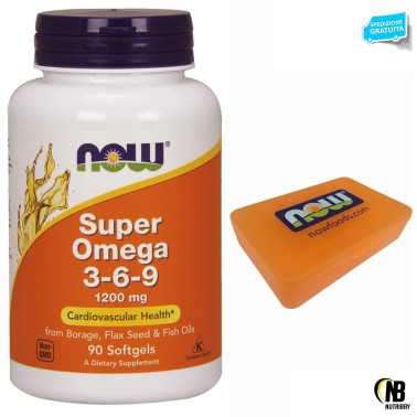 NOW FOODS Super OMEGA 3 6 9 180 perle 1200 mg OMEGA 3