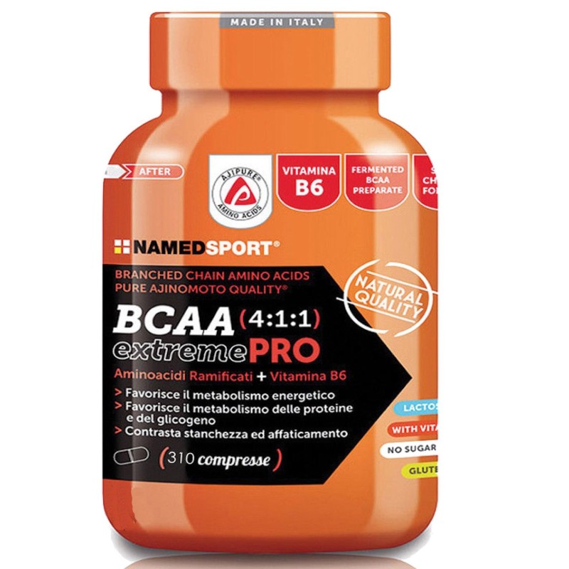 Named Sport BCAA Extreme PRO 4:1:1 310cpr Aminoacidi Ramificati 411 con Vitamine in vendita su Nutribay.it