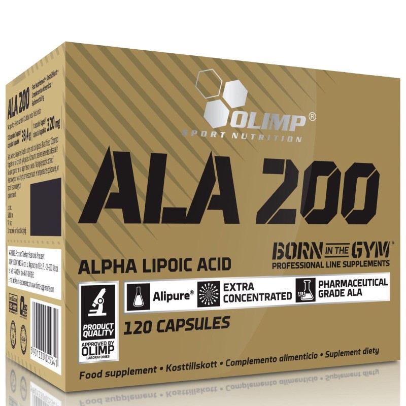 OLIMP ALA 200 120 Caps Acido alfa lipoico BRUCIA GRASSI TERMOGENICI