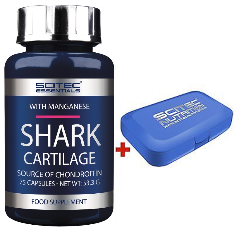 SCITEC Shark Cartilage 75c Cartilagine Squalo CONDROITINA supporto articolazioni BENESSERE ARTICOLAZIONI
