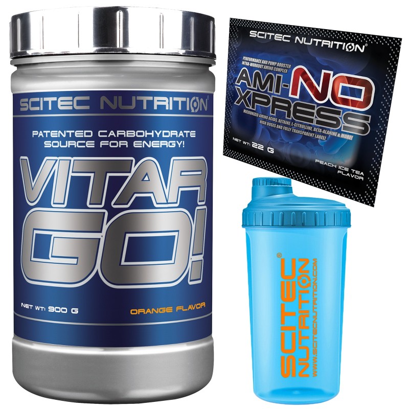 SCITEC NUTRITION Vitargo Puro 900 g. Carboidrati Energetico + Shaker Aminoacidi CARBOIDRATI - ENERGETICI