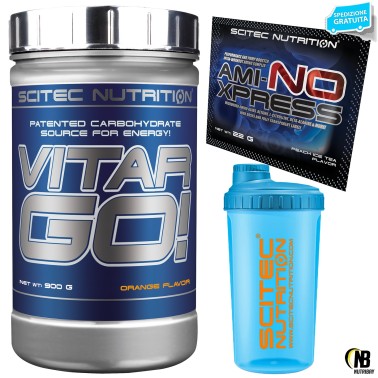 SCITEC NUTRITION Vitargo Puro 900 g. Carboidrati Energetico + Shaker Aminoacidi CARBOIDRATI - ENERGETICI