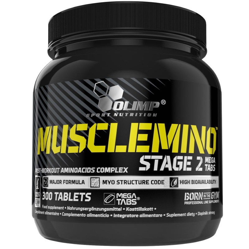 OLIMP Musclemino Stage 2 300 Mega Tabs Aminoacidi Post Workout PRE ALLENAMENTO