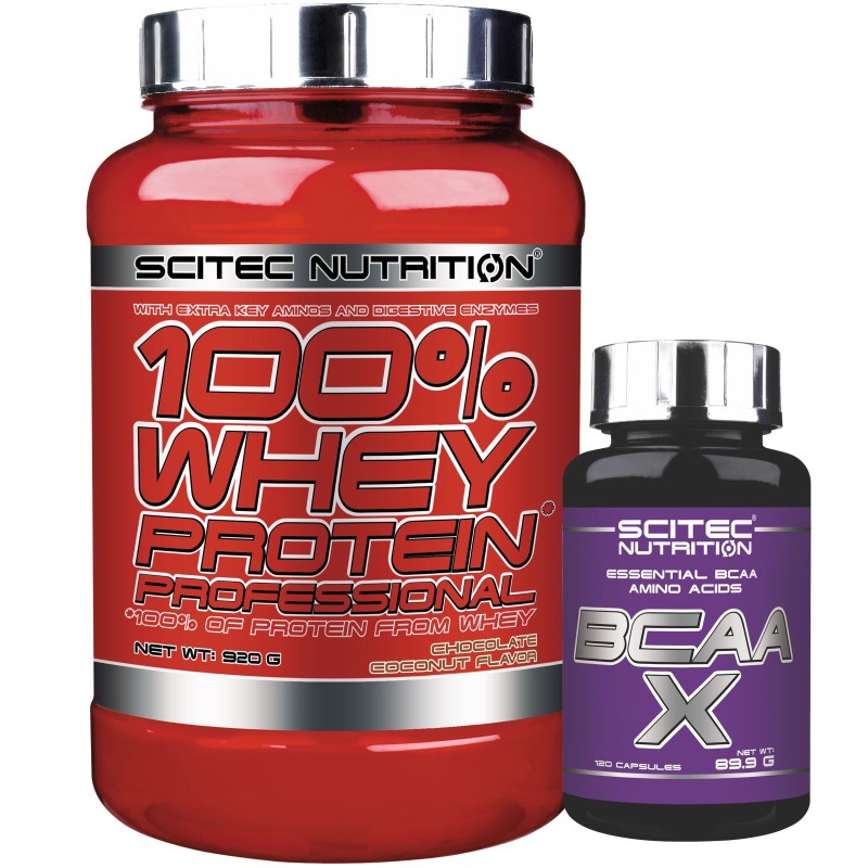 SCITEC 100% Whey Protein Professional 920 + 120 Bcaa X Aminoacidi Ramificati PROTEINE