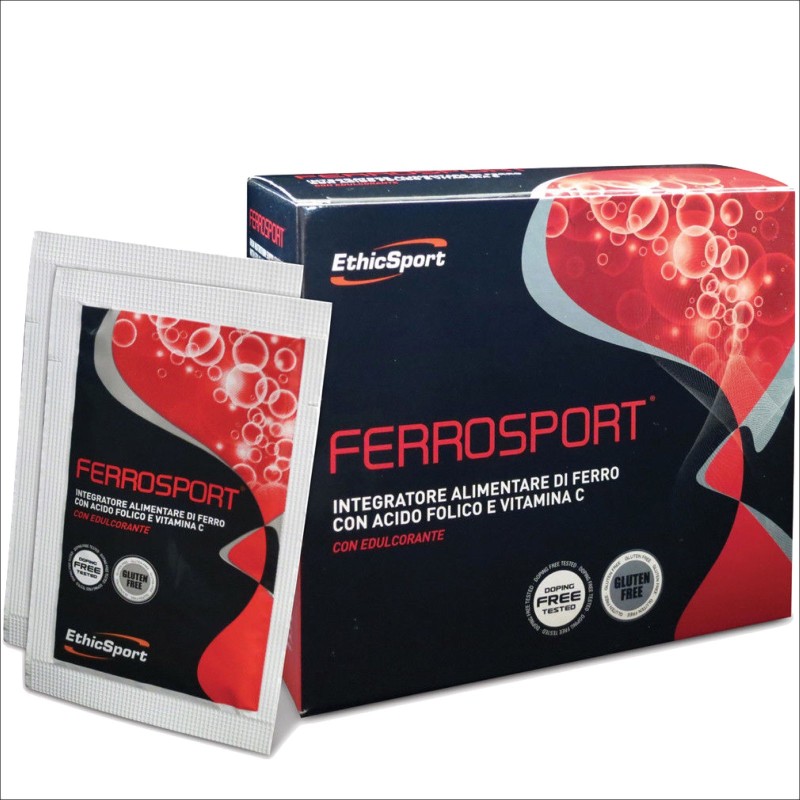 ETHIC SPORT Ferrosport 20 Buste da 3 gr ferro acido folico e vitamina C in vendita su Nutribay.it