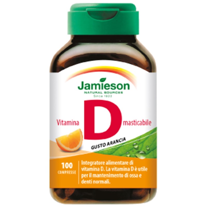 JAMIESON Vitamina D3 Masticabile - 100 cpr gusto Arancia VITAMINE