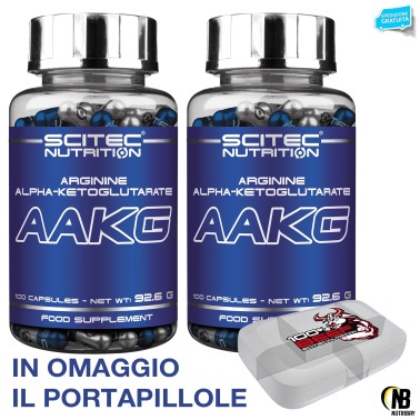 SCITEC NUTRITION Aakg 200 cps Arginina akg Aumento Erezione con Ossido Nitrico TONICI