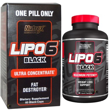 NUTREX Lipo 6 Black Ultra Concentrated 60 cps. Super Termogenico BRUCIA GRASSI TERMOGENICI