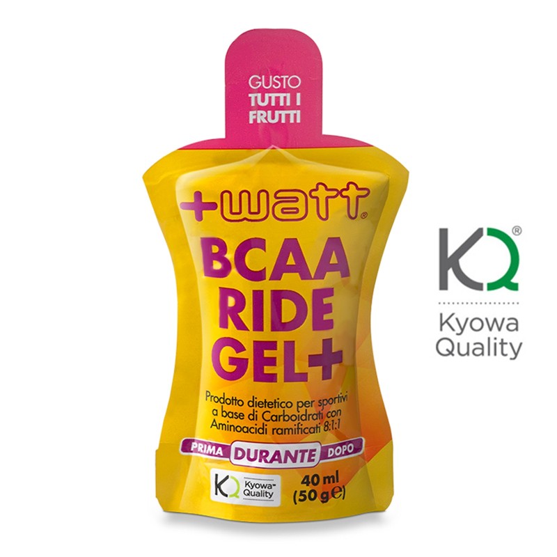 +WATT BCAA Ride Gel+ Ciclismo con Aminoacidi Ramificati 8:1:1 811 + Vitargo CARBOIDRATI - ENERGETICI