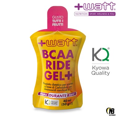 +WATT BCAA Ride Gel+ Ciclismo con Aminoacidi Ramificati 8:1:1 811 + Vitargo CARBOIDRATI - ENERGETICI