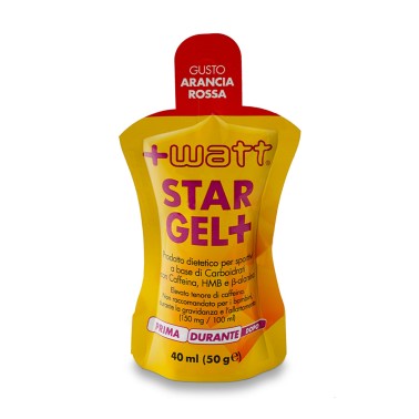 +WATT STAR GEL+ BOX 50pz 40ml gel con vitargo beta alanina HMB maltodestrine CARBOIDRATI - ENERGETICI